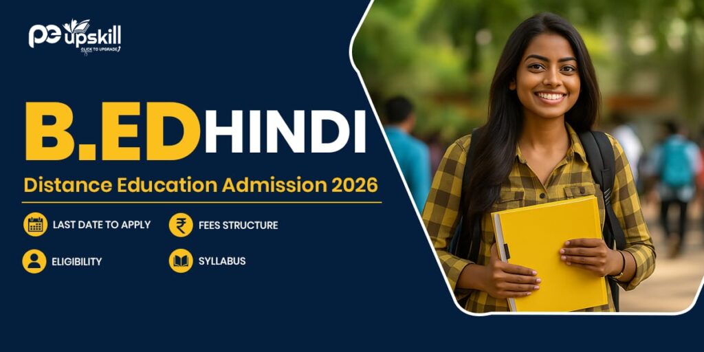 B.ED Hindi Distance Education Admission