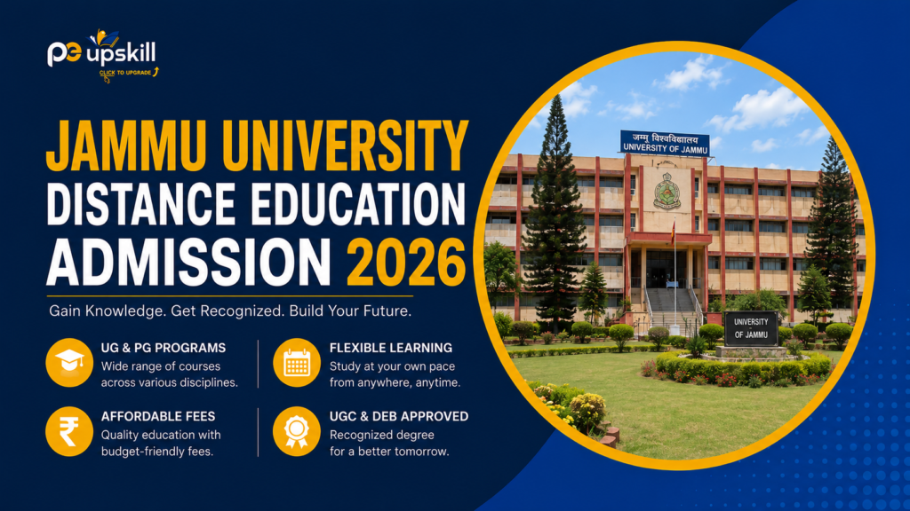 Jammu University Distance Education Admission 2026