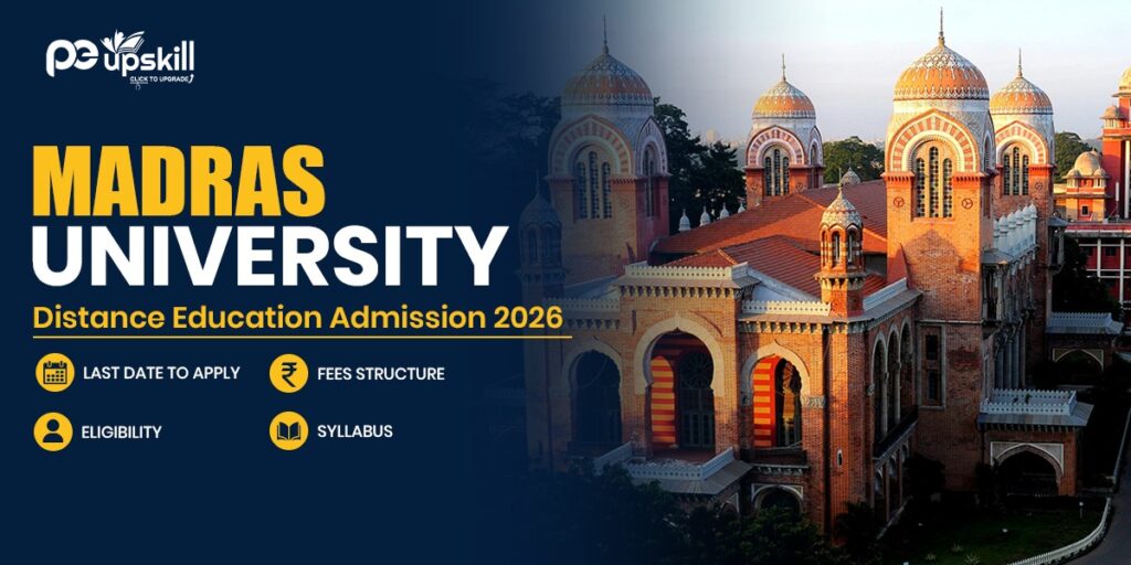 Madras University Distance Education Admission